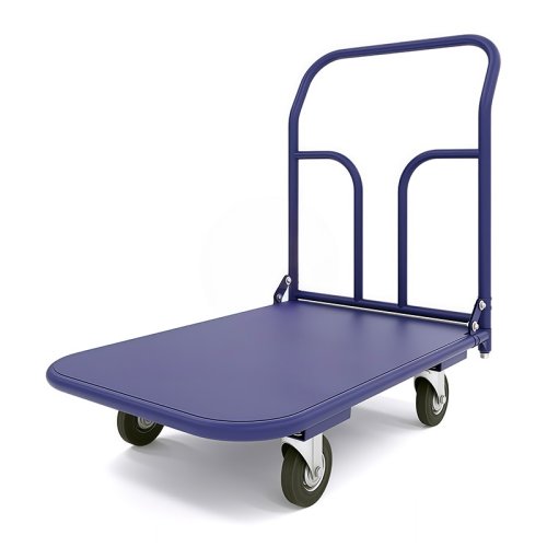 Тележка платформенная ТП 3 (г/п 450 кг,1000x600 мм, колеса черная резина 200 мм)