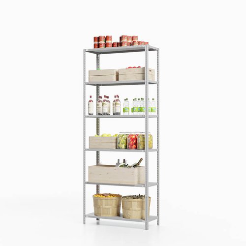 Стеллаж для погреба ТС Лайт, 2000x1000x300 мм. Полки: 6 шт. металл (ТС 20100360)