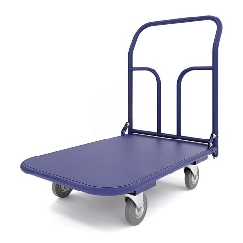 Тележка платформенная ТП 2 (г/п 550 кг, 900x600 мм, колеса серая резина 200 мм)