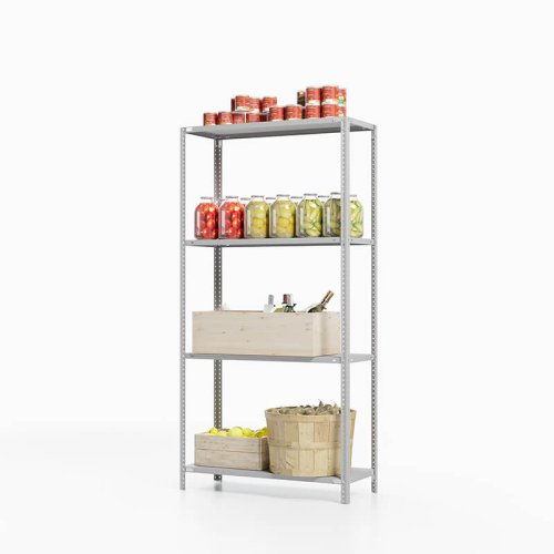 Стеллаж для погреба ТС Лайт, 1500x700x300 мм. Полки: 4 шт. металл (ТС 15070340)