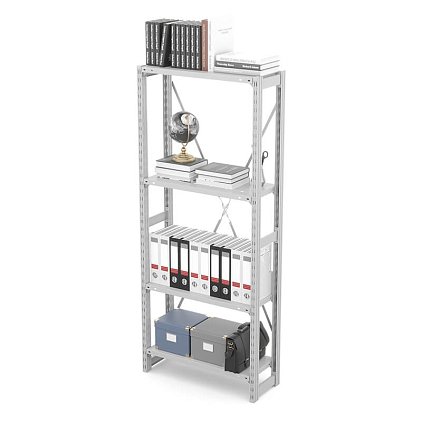 Стеллаж металлический ГТС Универсал, 2000x700x600 мм. Полки: метал. перф. усил. 4 шт. (ТСУ 200706412)