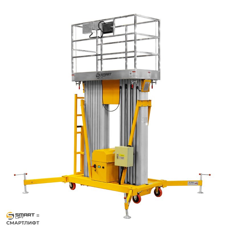 Подъемник двухмачтовый GTWY 8-200S (AC&DC; 200 кг; 8 м) СМАРТЛИФТ (SMARTLIFT) / СМАРТ (SMART)